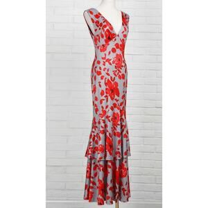 Bodycon Maxi Dress / X-large / Plunging Front & Back V-neckline / NWT